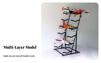 RC Plane Storage Rack Adjustable RC Airplane Storage Rack Space Saving Model Airplane Display Stand for Hobbyists, Indoor, Hobby Room, Showroom