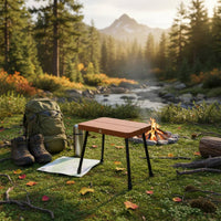 Portable Camping Stool Quick Setup Foldable Fishing Stool Heavy Duty Aluminum Folding Seat for Campers, Anglers