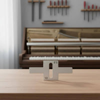 Stainless Steel Piano Key Depth Measuring Tool Easy to Use Piano Key Depth Meter Wear-Resistant for Music Workshop