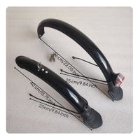 2 Pieces Cycle Mudguard Set Glossy Folding Bike Mudguard Universal Bike Fenders Set for Commuters