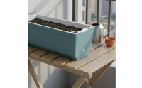 Low Maintenance Self Watering Pot Lightweight and Long-Lasting Self Watering Planter Modern Design Plastic Flower Pot Drainage Holes for Beginners, Balcony, Windowsill, Office