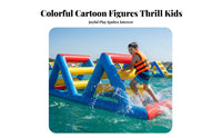 Inflatable multi-tentacle climber Multiple configurations Available Inflatable jumper with Slide and Obstacles Colorful Designs Water Obstacle Course for children, Lake