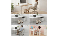 Under Desk Footrest with Massage Rollers Adjustable Under-Desk Footrest Ergonomic Footstool Comfortable Ergonomic Foot Stool