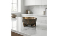Decorative Footed Bowl Irregular Fruit Bowl with Feet Shallow Decorative Footed Tray for Model-Room Decor