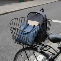 Large Capacity Rear Bike Basket Heavy Duty Two-Wheeler Cargo Basket for Students, Commuters