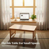 Space-Saving Foldable Bed Desk Multi-Functional Foldable Bed Tray with holders Multifunctional Floor Table Rounded Corners for Students, telecommuter Workers, Adults, Bay opening, Studying, Home Office, Dorm Room