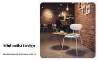 Ergonomic Backrest Stackable Cafe Seat Sturdy Frame Industrial Cafe Chair Long-Lasting Construction Kitchen Seating Anti-Slip Foot Pads for Restaurant Owners, Homeowners, Office Workers, Dining Room, Beauty Salon