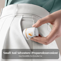 4-Compartment voyage Box small Size medication Container Snap Closure