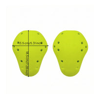 Contoured Motorcycle Shoulder Pads Vented Safety Protective Padding Inserts Perforated Motorcycle Protective Padding Pad Set Flexible for Motorcyclists, Riders, Riding Gear