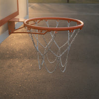 Chain Basketball Net Rustproof Metal Basketball Regulation Net Size for Schools, Playgrounds