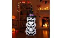 Inflatable Inflatable Pumpkin with Witch Hat Outdoor Halloween Inflatable Pumpkin Self-Inflating Yard Decoration Giant for Homeowners, Storefronts, Lawn, Porch