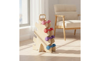 V-Shaped Dumbbell Rack Floor-Friendly Dumbbell Rack with Handle Space-Saving Organizer for Fitness Enthusiasts, Apartment