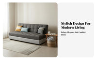 L-Shaped Pull-expandable Sofa Bed with Storage Chaise Multi-Functional L-Shaped Pull-expandable Bed with Storage Chaise Space-Saving transformable Couch for Families