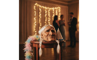 Old Lady Face Covering Realistic Old Woman Face Covering Creepy Costume for Adults