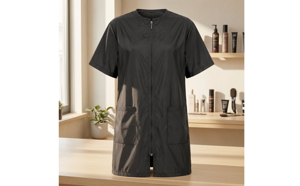 Stain-Resistant Stylist Smock | Easy to Clean, Work Coat, for Barbershop