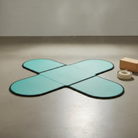 Lightweight Petal Exercise Mat Easy to Clean Folding Exercise Mat