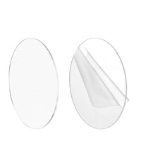 8 Pieces Circular Transparent Round Acrylic Sheets Flat Clear Acrylic Circles Lightweight Base Scratch-Resistant for Bakers, Engraving, Cake Decoration