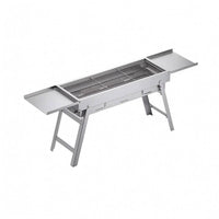 Folding Barbecue Grill Thickened Folding Grilling Unit Accessory Trays Outdoor Cooking Gear