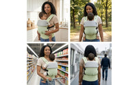 Baby Carrier with Mesh Breathable Baby Carrier with Waist Belt Ergonomic Handsunrestricted for Parents, Travel, Walks