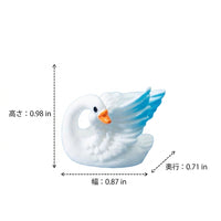 miniature swan figurines