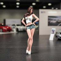Realistic Design Scale Model Lady Collectible Miniature Female Figure Hand Painted Display Scene Girl Figure