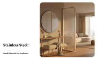Waterproof Fluted Partition Screen Translucent Design Privacy Divider Minimalist Design Space Separator Easy to Clean for Interior Designers, Property Developers, Bathroom, Washroom, Shower Area, Entryway