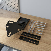 Trailer Spare Tire Carrier Powder Coated Trailer Spare Tire Mount Adjustable for Utility Trailers