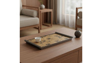 Tray with Handles Framed Rectangular Tray Tabletop