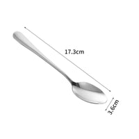 Stainless Steel Soup Spoon and Heavy-Duty Thickened Steel Spoon Rust-Resistant Tableware for Children, Cafeteria, Home Dining, Restaurant