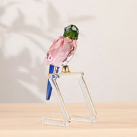 Bird Ornament Faceted Bird Figurine Tabletop Decor for Shelf