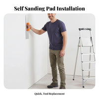 90-Degree Design Self Sandpaper Holder Lightweight Corner Sanding Tool Long-Lasting Corner Sander Ergonomic Handle for Drywall Installers, Construction Workers, DIY Enthusiasts, Home Improvement, Painting Prepping, Woodworking, Workshop