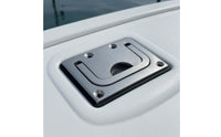 Countersunk Holes Recessed Pull Handle Polished Metal Flush-Mount Handle U-Shaped Marine Hardware Round Grip for Hatches, Deck Panels, RV Doors