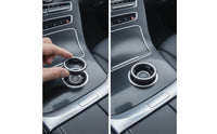 Engine Start Stop Button Trim Bezel Ribbed Ignition Switch Trim Bezel Decorative Engine Start Stop Button Decoration for Dashboard