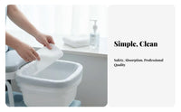 50 Pieces Disposable Urine Gel Ifier Pad Leak-Resistant Bedpan Absorbent Sheet Bedpan Absorbent Liner Odor Control