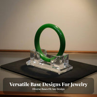 Bangle Display Stand Stable Base Acrylic Bracelet Display Stand Transparent Bangle Rack Elegant & Modern Look for Photographers