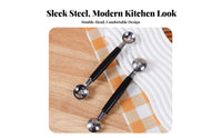 Fruit Sphere Er Easy to Clean Double-Headed Fruit Sphere Er Fruit Sphere Spoon Long-Lasting Stainless Steel Ice Cream Ladle