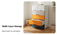 Space-Saving Kids Clothes Storage Unit Large Capacity Multi-Layer Drawer Organizer Strong Load-Bearing Plastic Storage Cabinet Long-Lasting for Children, Homeowners, Nursery, Playroom, Bedroom, Hallway