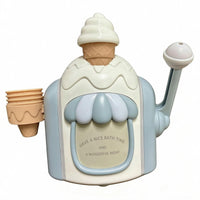 Side Lever Ice Cream Bath Toy Pretend Play Plastic Ice Cream Machine Toy Long-Lasting Educational