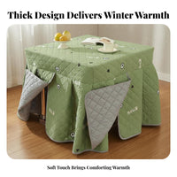 Keeps Warm Heating Table Cover Thickened Kotatsu Blanket Soft Material for Families, Seniors, Living Room, Bedroom