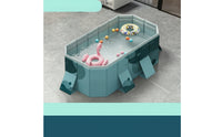 Rectangular Foldable Swimming Pool Space-Saving Collapsible Swimming Pool Long-Lasting Thickened for Backyard
