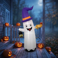 Inflatable specters with Witch Hat Outdoor Inflatable specters Spooky Halloween Decor for Yard, Lawn, Porch