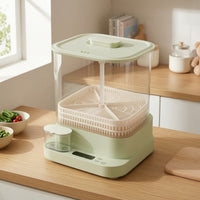 Bean Sprout Machine Smart Bean Sprouter Automatic Sprouter with Water Tank Transparent Three-Layer Sprout Maker Countertop