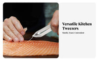 Seafood Bone Pliers Thickened Design Seafood Bone Tweezers Fowl Hair Remover Strong Grip Kitchen Deboning Tweezers Rustproof