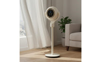 Voice-Activated Floor Fan Widespread Oscillation Handheld Controller Control Fan Adjustable Speeds Energy Saving