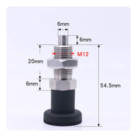 Compact Knob Plunger Precision Machined Indexing Plunger High Durability Coil Loaded Fastener Wear Resistant for Machinery, Fixtures