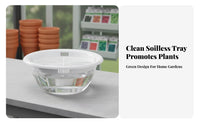 Hydroponic Sprouting Tray Transparent Design Round Germinator Soilless Germination Kit Food Grade Material for Windowsill