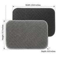 Folding Cat Litter Mat with water-resistant pattern, Double Layer EVA Material Trapper Mat, Honeycomb Structure for household pet Care