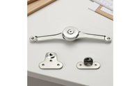 Silver Cabinet Lid Support Hinge Metal Lid Support Hinge Rust-Resistant Hardware Safe for Cabinets