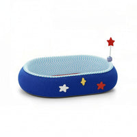 Woven Cat Scratcher Lounge Bed Long-Lasting Cat Scratching Lounge Round Oval for Cats, Kittens