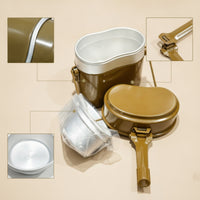 Aluminum Metal Lunch Box Retro Lunch Box with Handle Portable Metal Lunchbox Sturdy for Picnics